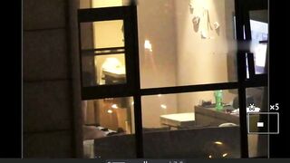 【星級酒店窗外偷拍】情趣旗袍美女