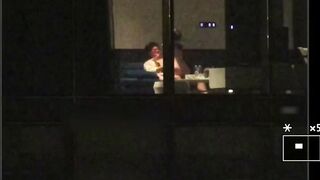【五星級酒店窗外偷拍】情侶內射合集 (2)