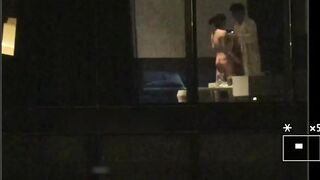 【五星級酒店窗外偷拍】情侶內射合集 (2)