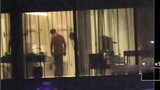 【五星級酒店窗外偷拍】情侶內射合集 (4)